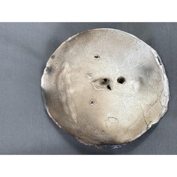 VTG One Of A Kind Handmade Clay Face Wall Art Sculpture Smoking Character, Cool - Picture 5 of 10